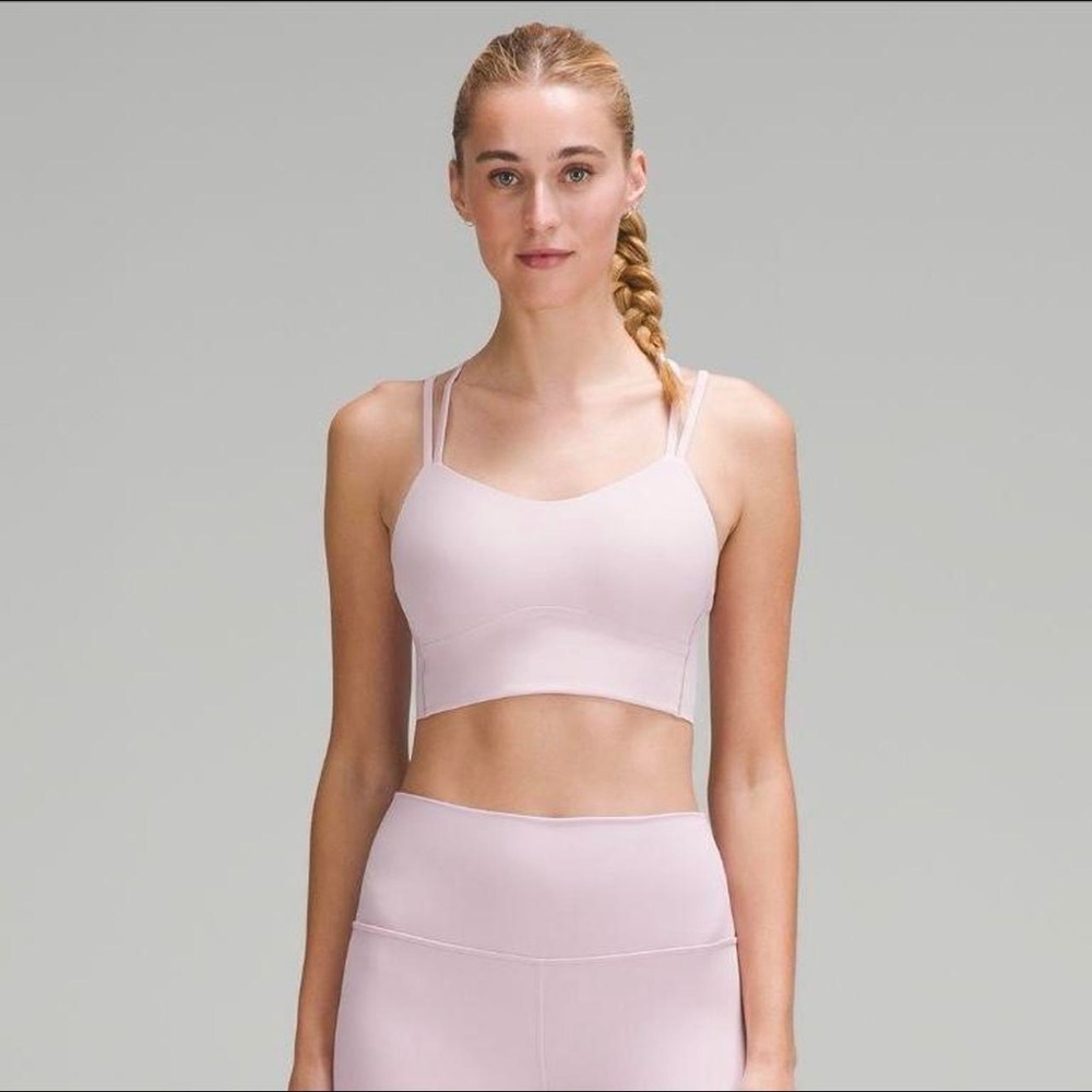 Lululemon Pink Peony Like a Cloud Sports Bra Size 8